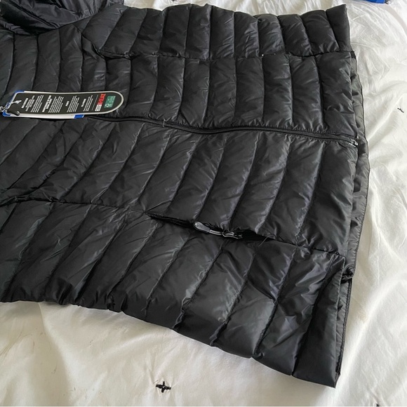 NWT 32 Degrees Heat Ultra Lightweight Down Packable Coat Jacket Black Sz L - Picture 12 of 14